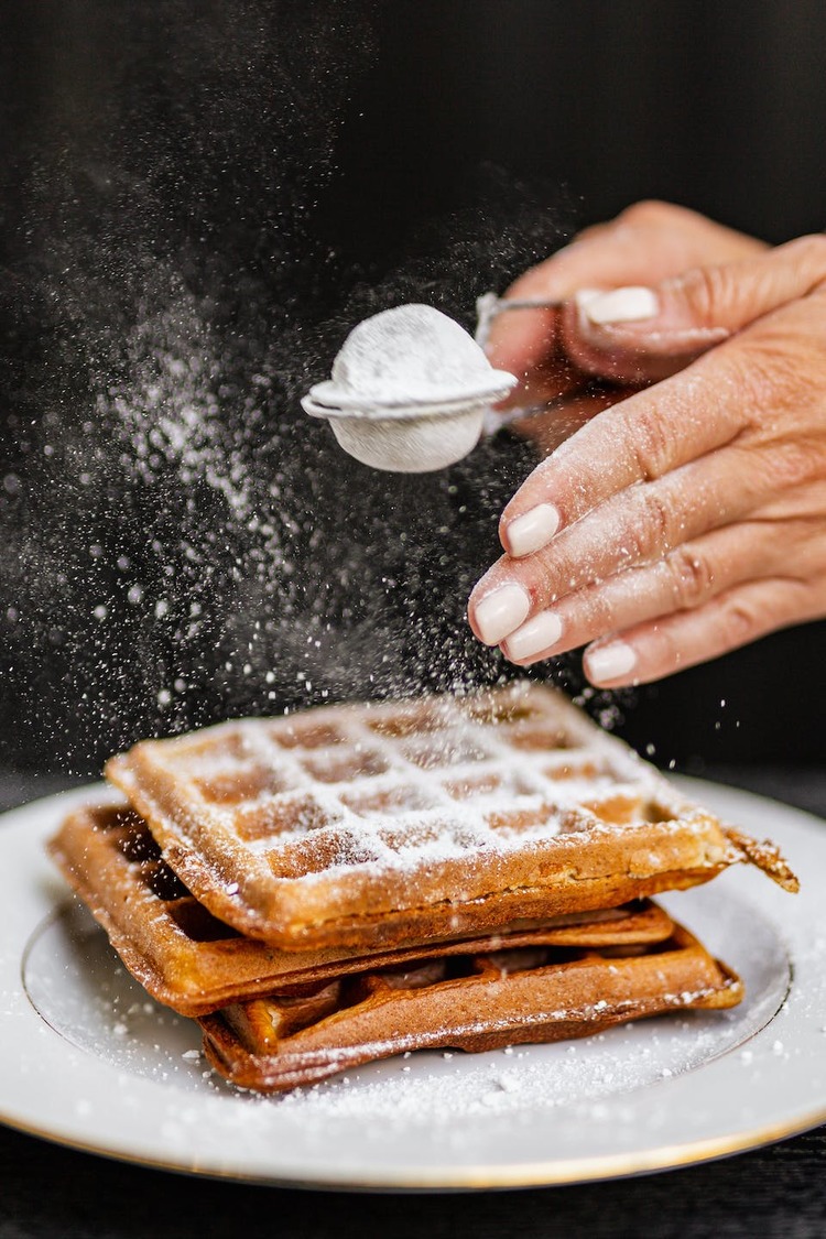 Waffle Recipe - Powdered Sugar Waffles