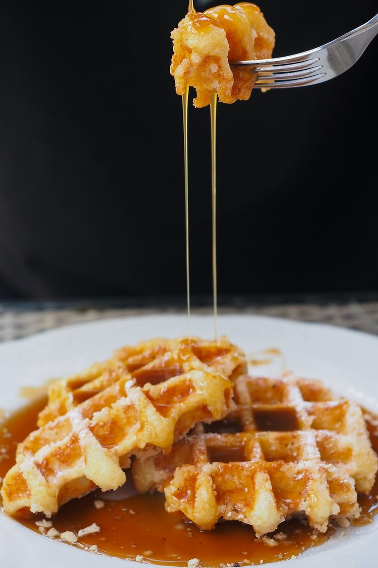 Waffles Recipe - Waffles with Maple Syrup