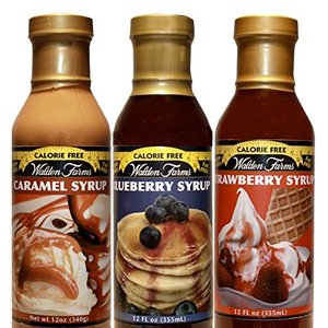 Walden Farms Variety Pack Syrups Including Caramel, Blueberry And Strawberry